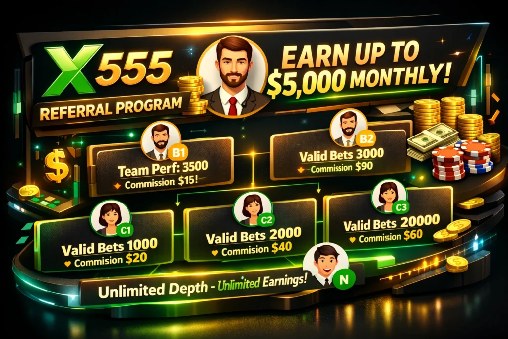 X555 Game referral program